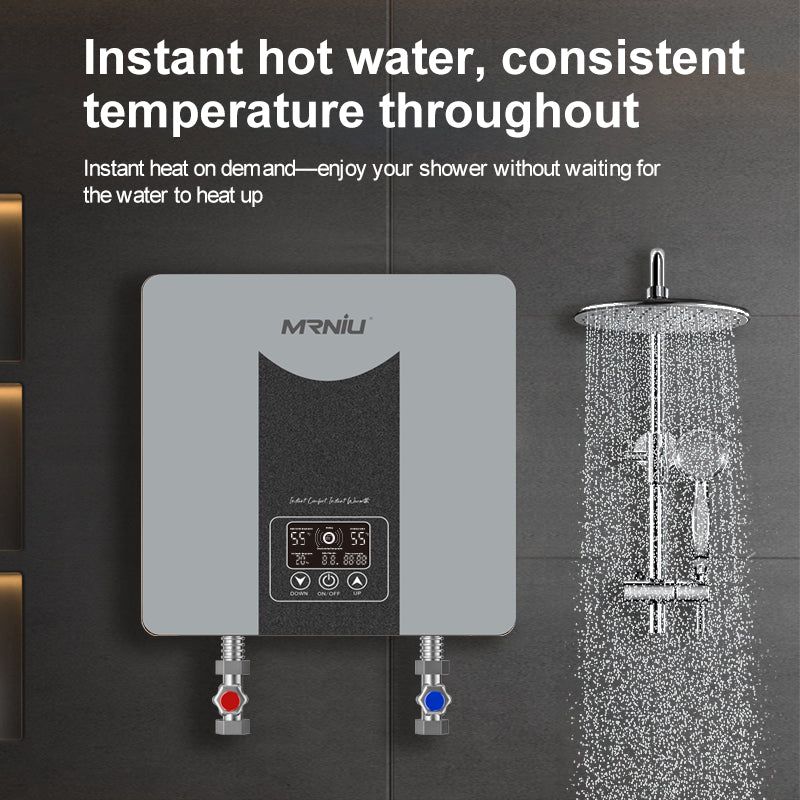 6KW whole house portable electric geyser instant tankless hot water heater for bath shower bathroom kitchen ChaoA