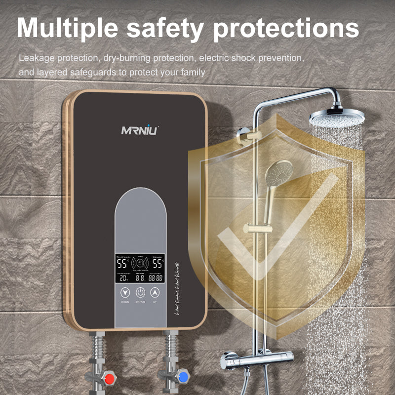 Hot 6000W 220V geyser instant heating shower bathroom water heater tankless wall mount electric water heaters chao2