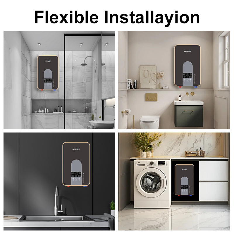 Hot 6000W 220V geyser instant heating shower bathroom water heater tankless wall mount electric water heaters chao2