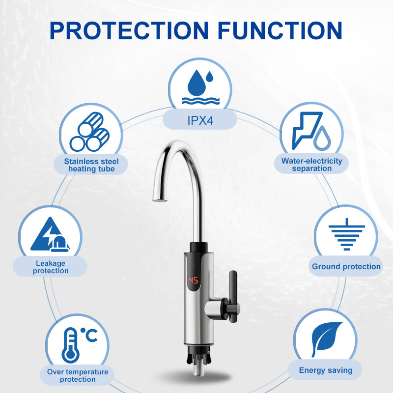 Factory Price 3S Stainless Steel Instant Water Heater Kitchen Tap Tankless Water Heater Faucet for House