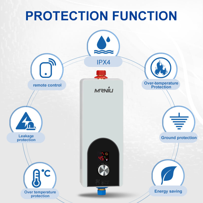 Kitchen Under Sink 110V/220V Bathroom Home Appliance Tankless Shower Electric Instant Water Heater with Bath Shower Household