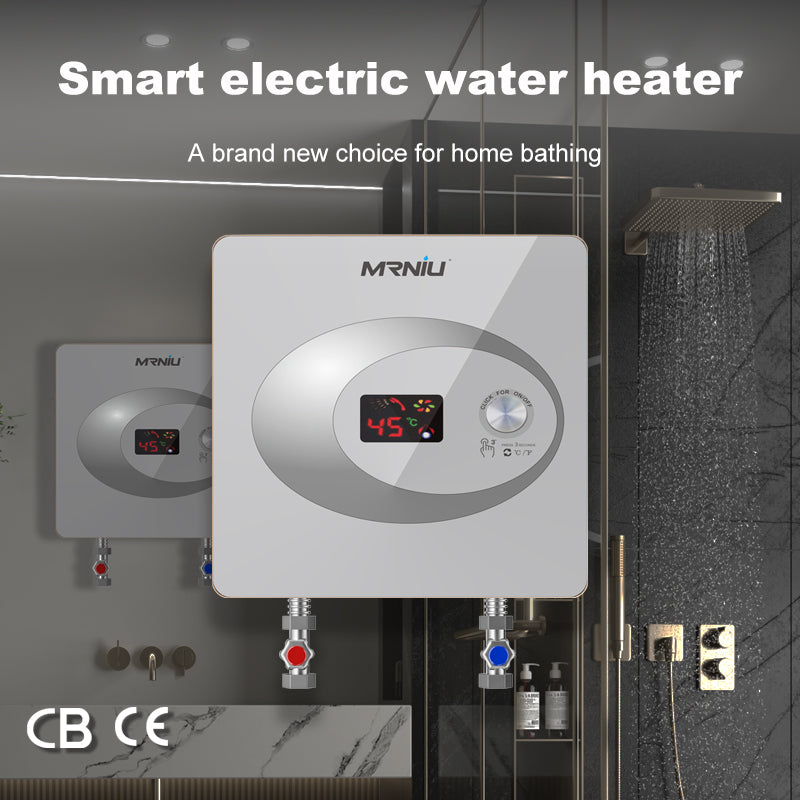 6KW Knob Controlled portable electric geyser instant tankless hot water heater for bath shower bathroom kitchen hotel ChaoAk