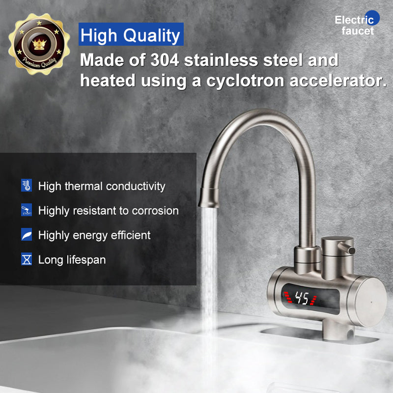 Factory Price 3S Stainless Steel Deck Mounted Instant Water Heater Kitchen Tap Under Sink Water Heater Faucet for House