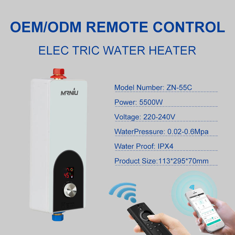 Kitchen Under Sink 110V/220V Bathroom Home Appliance Tankless Shower Electric Instant Water Heater with Bath Shower Household