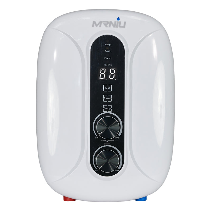 220v 5.5kw 50hz Abs Plastic 3 Levels Knob Electric Hot Water Heater Tankless with Pump for Shower Bath