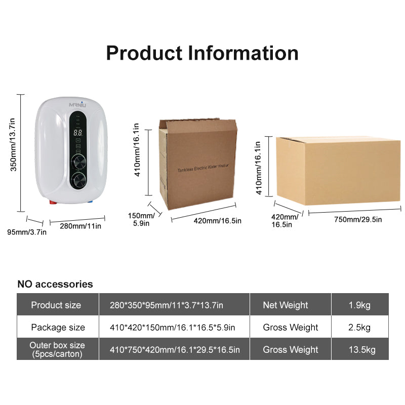 220v 5.5kw 50hz Abs Plastic 3 Levels Knob Electric Hot Water Heater Tankless with Pump for Shower Bath