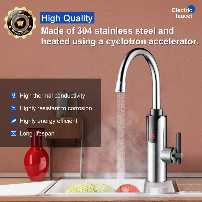 Factory Price 3S Stainless Steel Instant Water Heater Kitchen Tap Tankless Water Heater Faucet for House