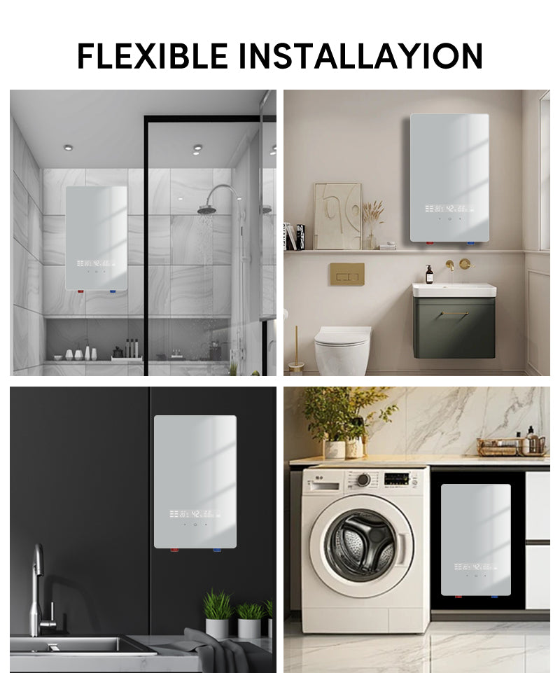 220V CE CB 7kW wall mounted bathroom electric shower hot water heater Geyser Instant Electric Water Heater